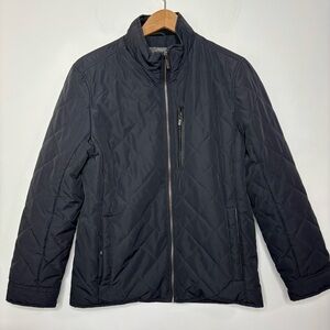 Cole Haan Women's Quilted Jacket Black Size Small Barn Chore